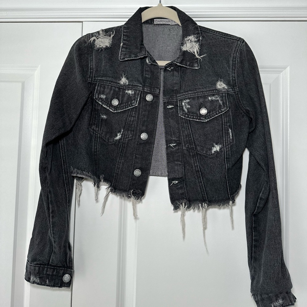 Carmar Cropped Denim Jacket